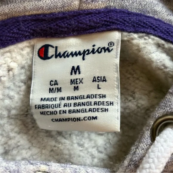 Gray Women’s Clemson Tigers Hoodie with Orange Paw Logo - Picture 3 of 4